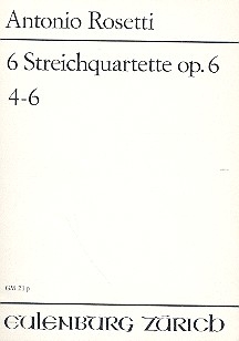 6 Streichquartette op.6 (Nr.4-6)  Studienpartitur