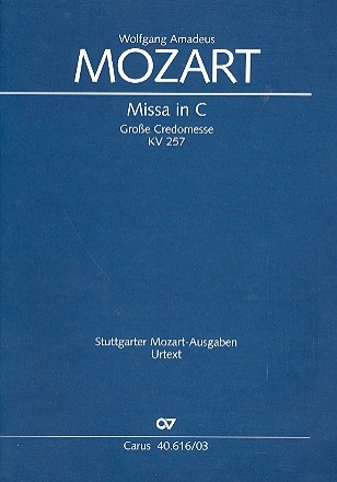 Missa C-dur KV257 fr Soli, Chor und Orchester Klavierauszug