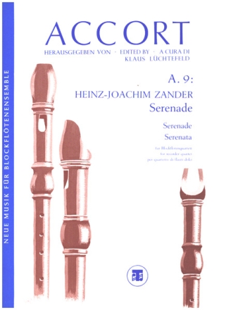 Serenade fr 4 Blockflten (SATB) Partitur und Stimmen