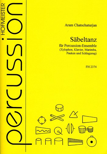 Sbeltanz fr Percussion-Ensemble (Xylophon, Klavier, Marimbaphon, Pauken) Partitur und Stimmen