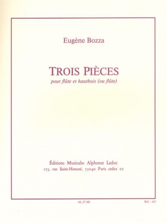 3 Pieces pour flte et hautbois (ou flte)