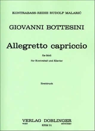 Allegretto capriccio fis-Moll fr Kontraba und Klavier