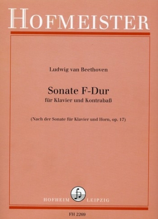 Sonate F-Dur op.17  fr Horn und Klavier fr Kontrabass und Klavier