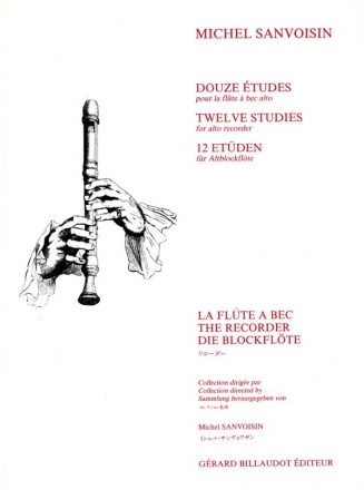 12 etudes pour flute a bec alto