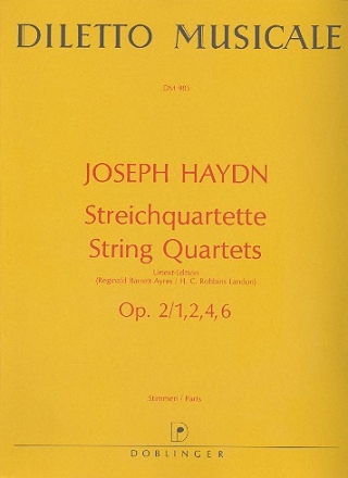 Streichquartette op.2,1-6 Stimmen