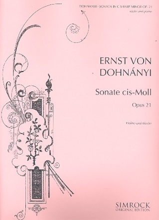 Sonate op.21 fr Violine und Klavier