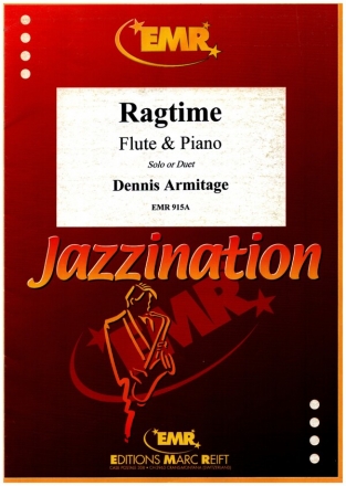 Ragtime for 1-2 flutes and piano (guit., bass, drums ad lib.) jazzination volume 1