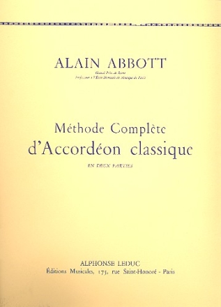Mthode complete d'accordon classique vol.1