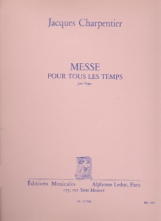 Messe pour tous les temps pour orgue