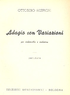 Adagio con variazioni per violoncello e orchestra Studienpartitur