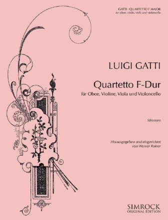 Quartetto F-Dur fr Oboe, Violine, Viola und Violoncello Stimmen