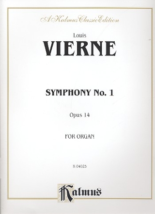 Symphony no.1 op.14 for organ