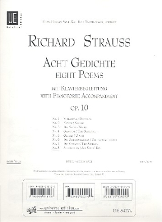 Allerseelen op.10,8 fr hohe Singstimme und Klavier