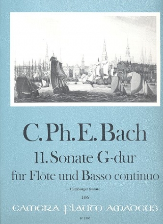 Sonate G-Dur Nr.11 für Flöte und Bc Hamburger Sonate