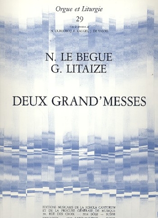 2 grand' messes pour orgue