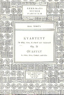 Quartett op.31 fr Flte, Oboe, Klarinette und Violoncello Stimmen