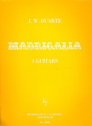 Madrigalia for 3 guitars