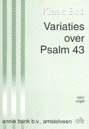 Variaties over psalm 43 for organ