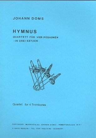 Hymnus fr 4 Posaunen Partitur und Stimmen