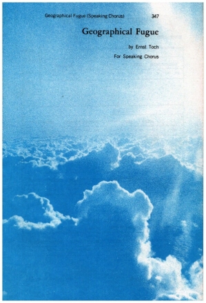 Geographical Fugue for speaking chorus (englisch) a cappella Chorpartitur