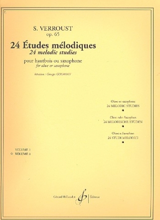 24 tudes mlodiques op.65 vol.2 pour hautbois ou saxophone