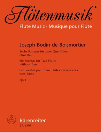 6 Sonaten op.1 fr 2 Flten ohne Bass