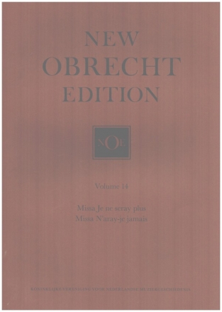 New Obrecht Edition Vol.12 2 Masses for SATB Voices Maas, Chris, Ed.