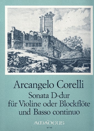 Sonate D-Dur op.post fr Violine (Blockflte) und Bc