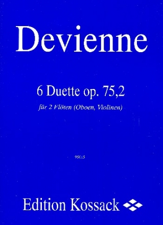 6 Duette op.75,2 fr 2 Flten (Oboen, Violinen)