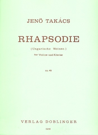 Rhapsodie op.49 fr Violine und Klavier