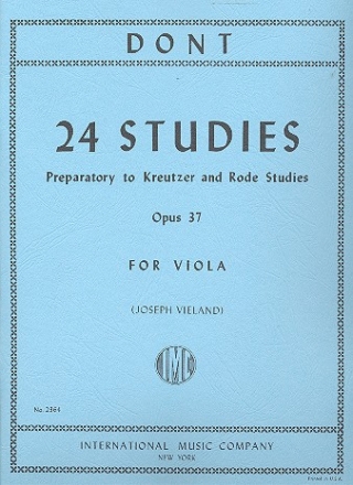 24 Studies op.37 for viola