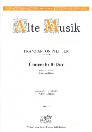Konzert B-Dur fr Fagott und Orchester fr Fagott und Klavier