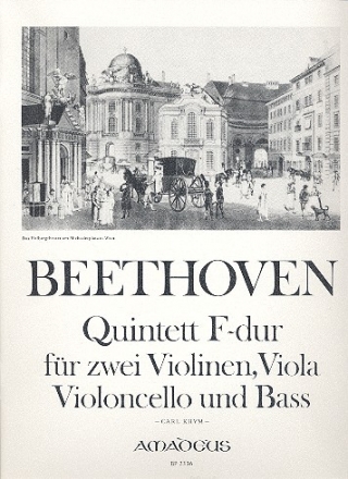 Quintett F-Dur op.17 für Streichquartett und Kontrabaß Stimmen