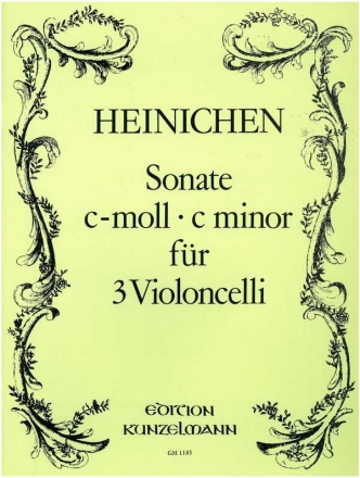 Sonate c-Moll für 3 Violoncelli Stimmen