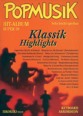 Popmusik Hit-Album Super 20 Klassik Highlights