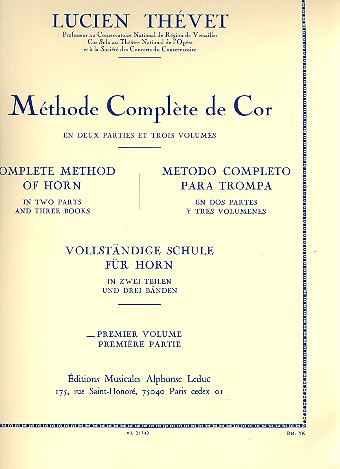 Mthode complete de cor vol.1 partie no.1