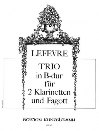 Trio B-Dur fr 2 Klarinetten und Fagott Stimmen