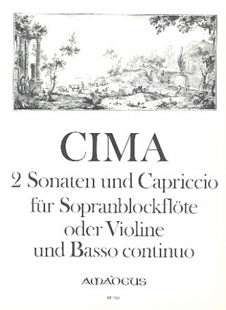 2 Sonaten und Capriccio fr Sopranblockflte (Violine) und BC