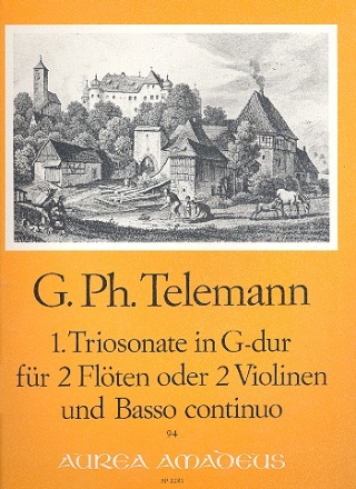 Triosonate G-Dur Nr.1 fr 2 Flten (Violinen) und Bc