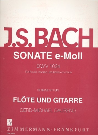 Sonate e-Moll BWV1034 fr Flte und Gitarre