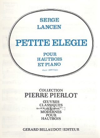 Petite lgie pour hautbois et piano