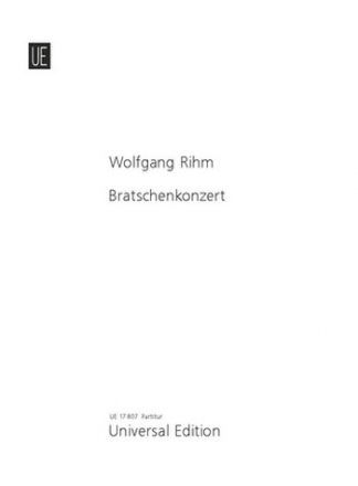 Bratschenkonzert fr Viola und Orchester,  Partitur