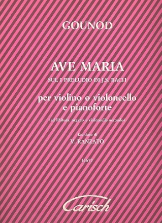 Ave Maria per violino (vc) e pianoforte (org e vc 2 ad lib, parti