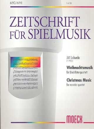 Weihnachtsmusik fr 4 Blockflten (SATB)