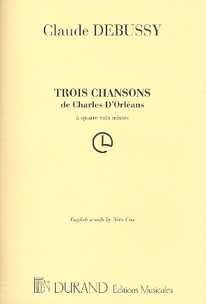 3 chansons de Charles d'Orleans pour choeur mixte a cappella partition (frz/en)