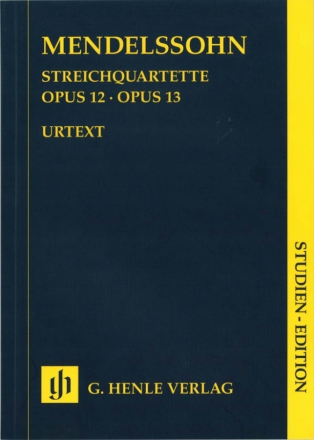 Streichquartette op.12 und op.13  Studienpartitur