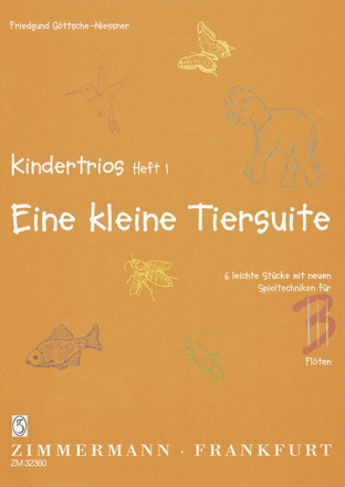 Eine kleine Tiersuite  fr 3 Flten Spielpartitur