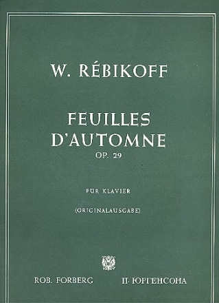 Feuillet d'automne op.29 fr Klavier