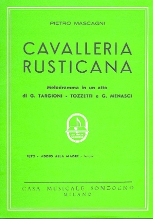 Addio alla madre fr Tenor und Klavier (it)
