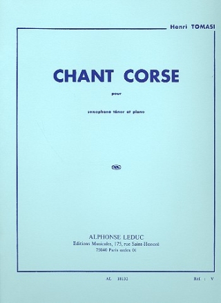 Chant corse pour saxophone tnor et piano